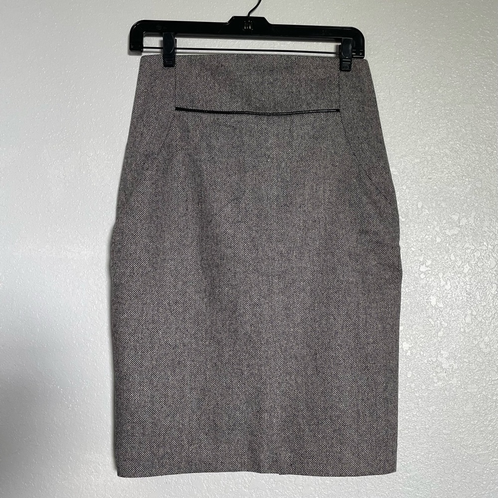 Express Design Studio - Wool Blend Gray Pencil Skirt - Size 2